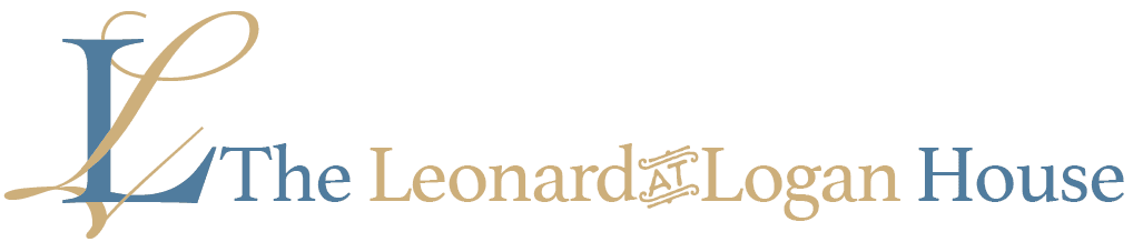 Logo for The Leonard Logan House featuring stylized text.