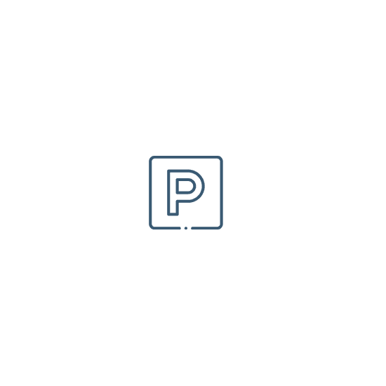 Icon of a parking symbol inside a square.
